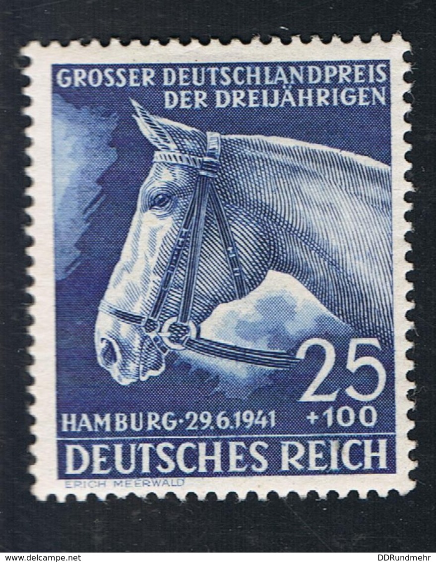 1941 20. Juni Großer Deutschlandpreis Mi DR 779 Sn DE B191 Yt DR 703 Sg DR 767 AFA DR 774 Mit Gummierung Und Falz - Gebraucht