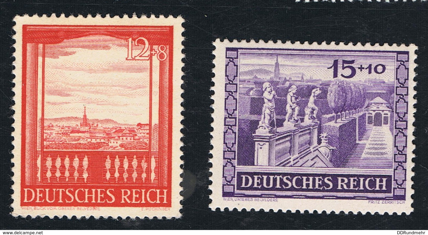 1941 16. Sept Wiener Messe Mi 804 - 05 Sn DE B198 - 99 Yt 728 - 29 Sg 790 - 91 AFA DR 795 - 96 Postfrisch Xx - Ungebraucht