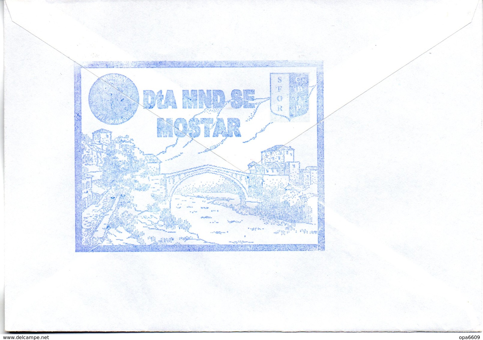 (BWFP2) Sonder-Umschlag NATO BW SFOR Bosnia 2001 Feldpostamt Mostar" 20.10.01 FELDPOST 731 - Briefe U. Dokumente