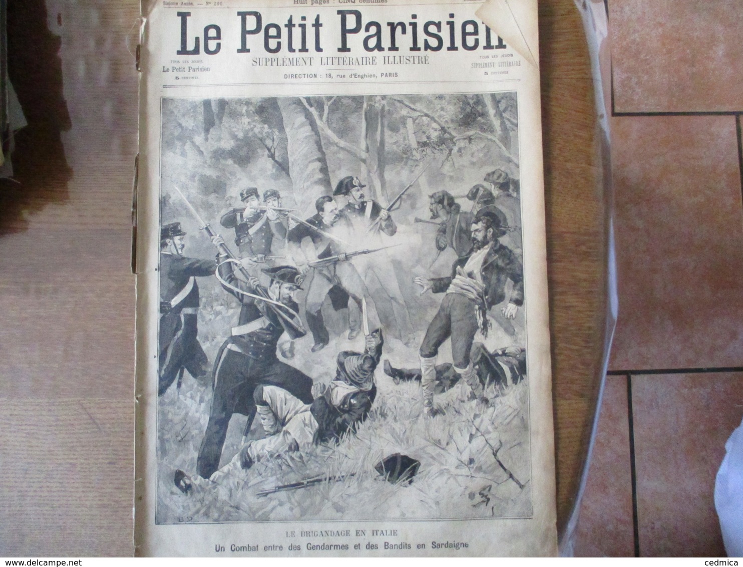 LE PETIT PARISIEN DU 26 AOUT 1894 LE BRIGANDAGE EN ITALIE EN SARDAIGNE,ATTAQUEES PAR UN LOUP,CRIME DE VILLEJUIF - 1850 - 1899