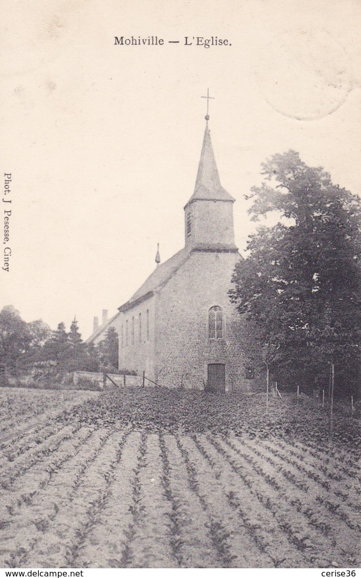 Mohiville L'Eglise Circulée En 1912 - Hamois