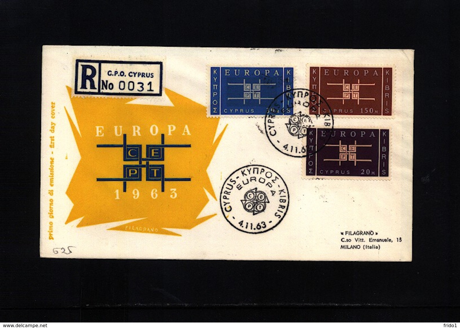 Cyprus 1963 Europa Cept FDC - 1963