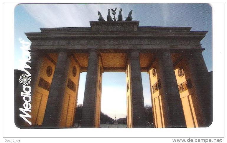 Germany - Allemagne - Media Markt - Carte Cadeau - Carta Regalo - Gift Card - Geschenkkarte - Berlin Brandenburger Tor - Gift Cards