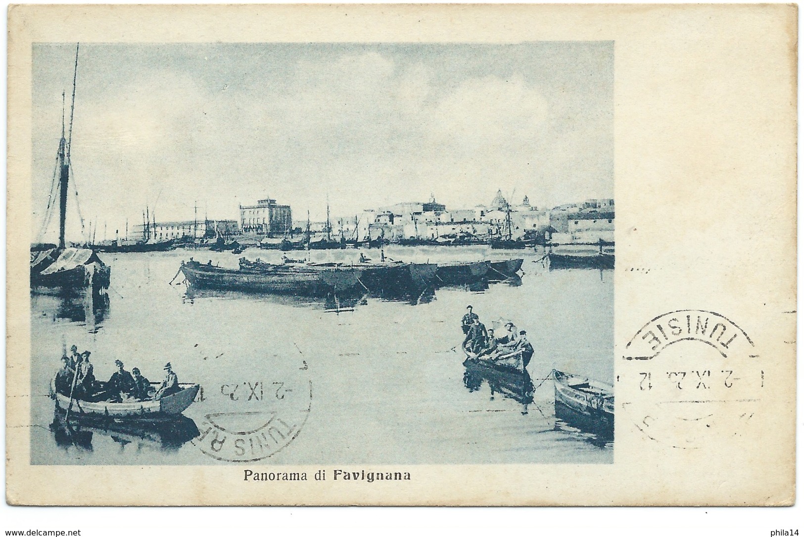 CARTE POSTALE ITALIE / FAVIGNANA / PANORAMA  / 1925 - Altri & Non Classificati