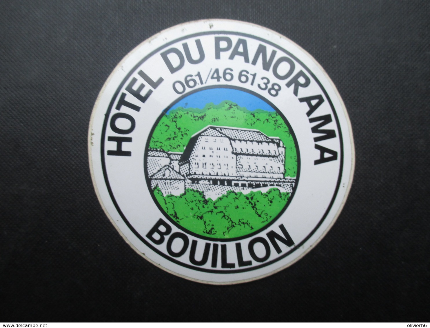 VP AUTOCOLLANT (M1905) BELGIQUE BOUILLON (1 VUE) HOTEL DU PANORAMA - Autocollants