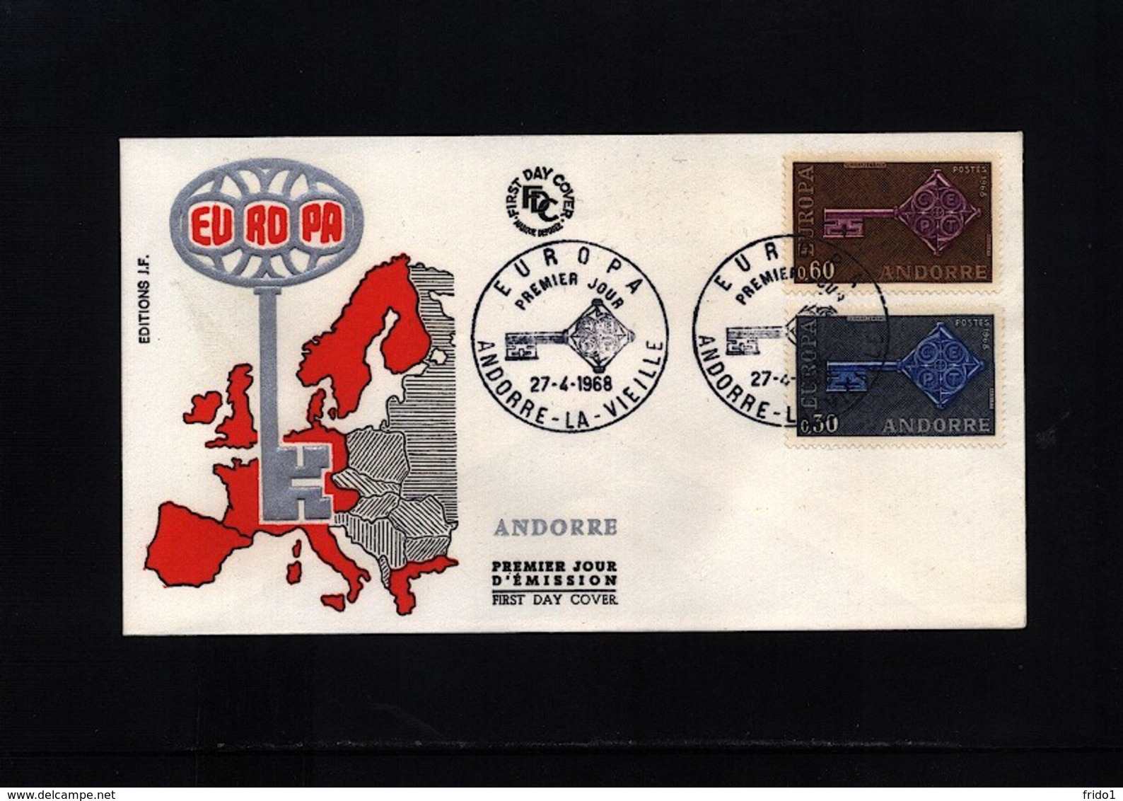 Andorra 1968 Europa Cept FDC - 1968