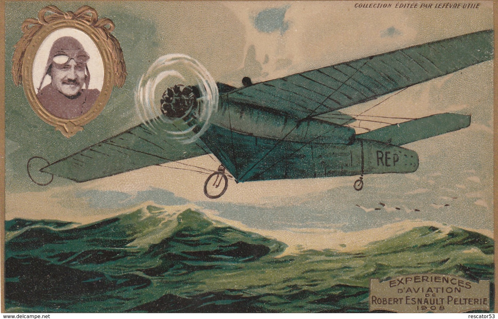 Rare Cpa Biscuits LU Nantes Aviation - 1914-18