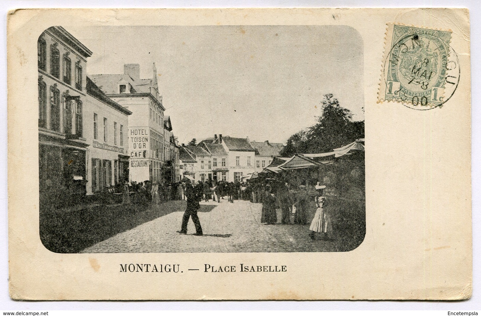 CPA - Carte Postale - Belgique - Montaigu - Place Isabelle - 1900 (M7837) - Scherpenheuvel-Zichem