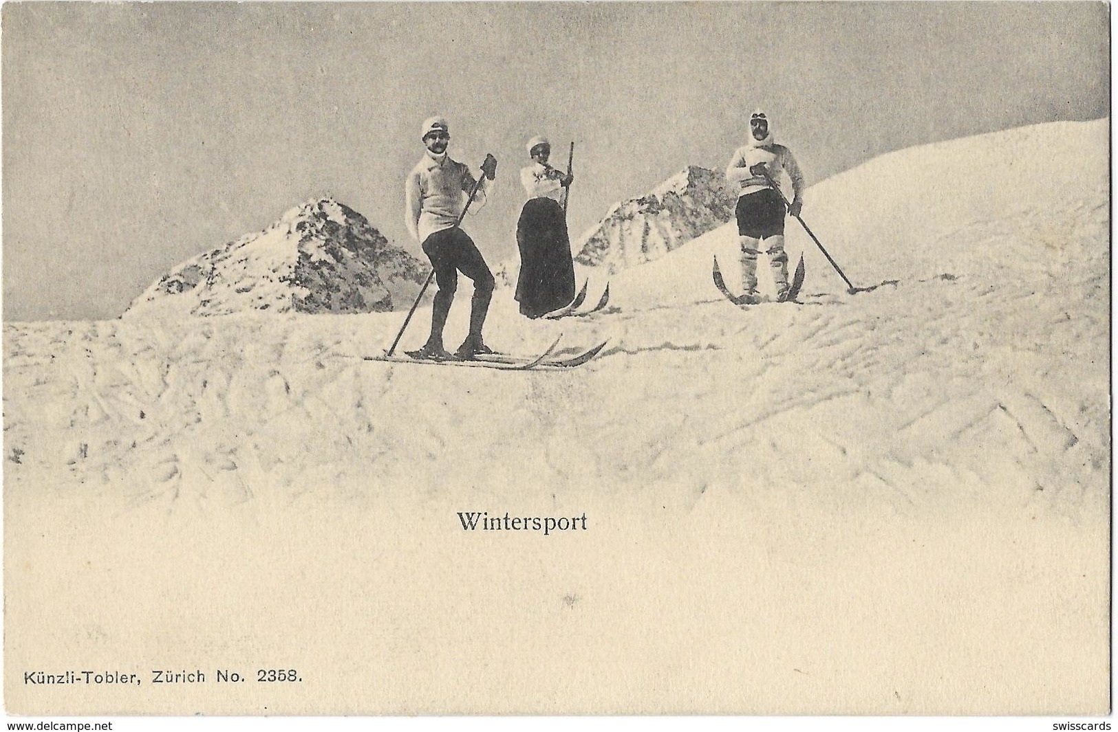 SKISPORT In CH-Alpen, Hochgebirge ~1900 - Sports D'hiver