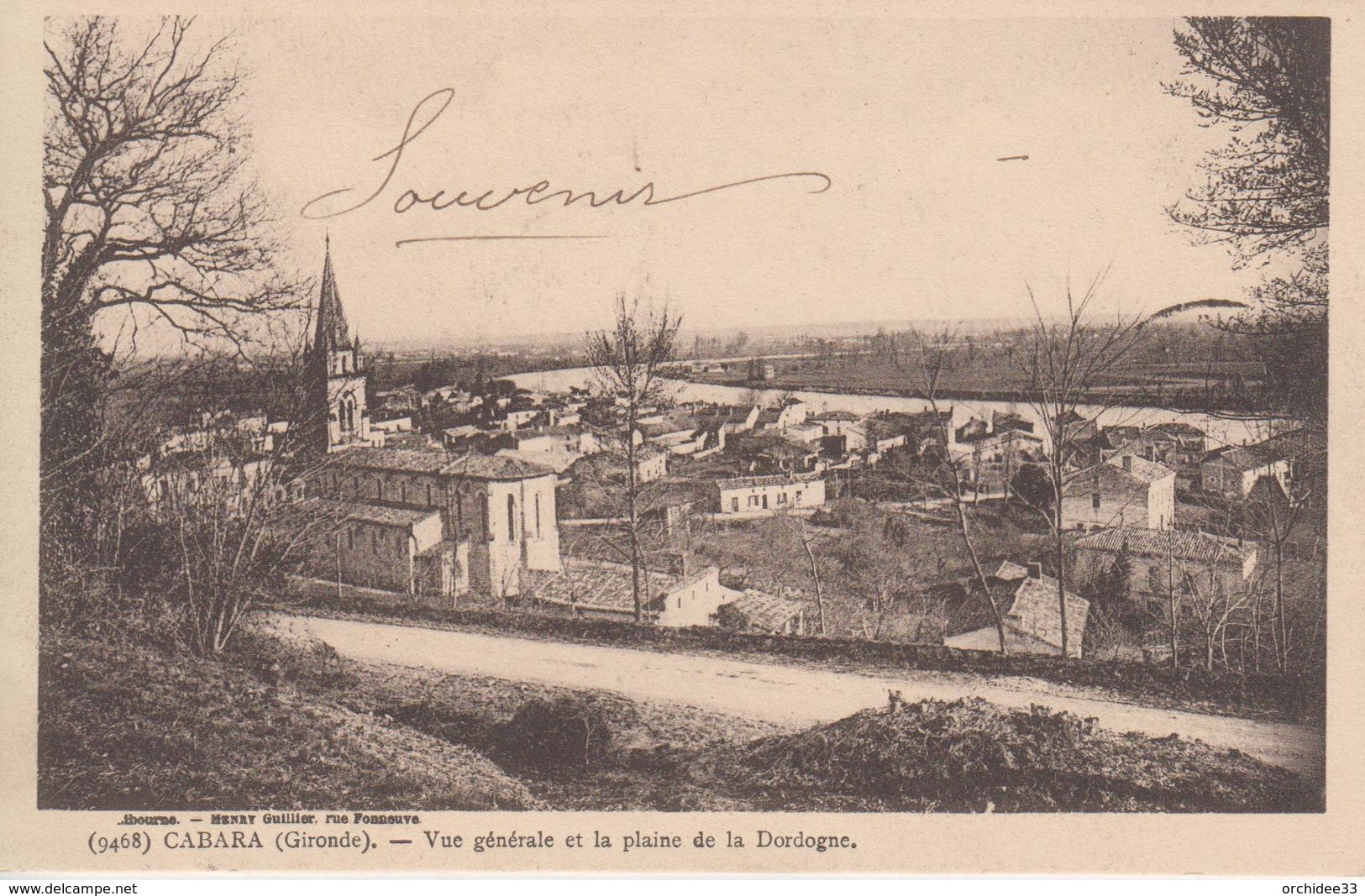 CPA Cabara - Vue Générale Et La Plaine De La Dordogne - Autres & Non Classés