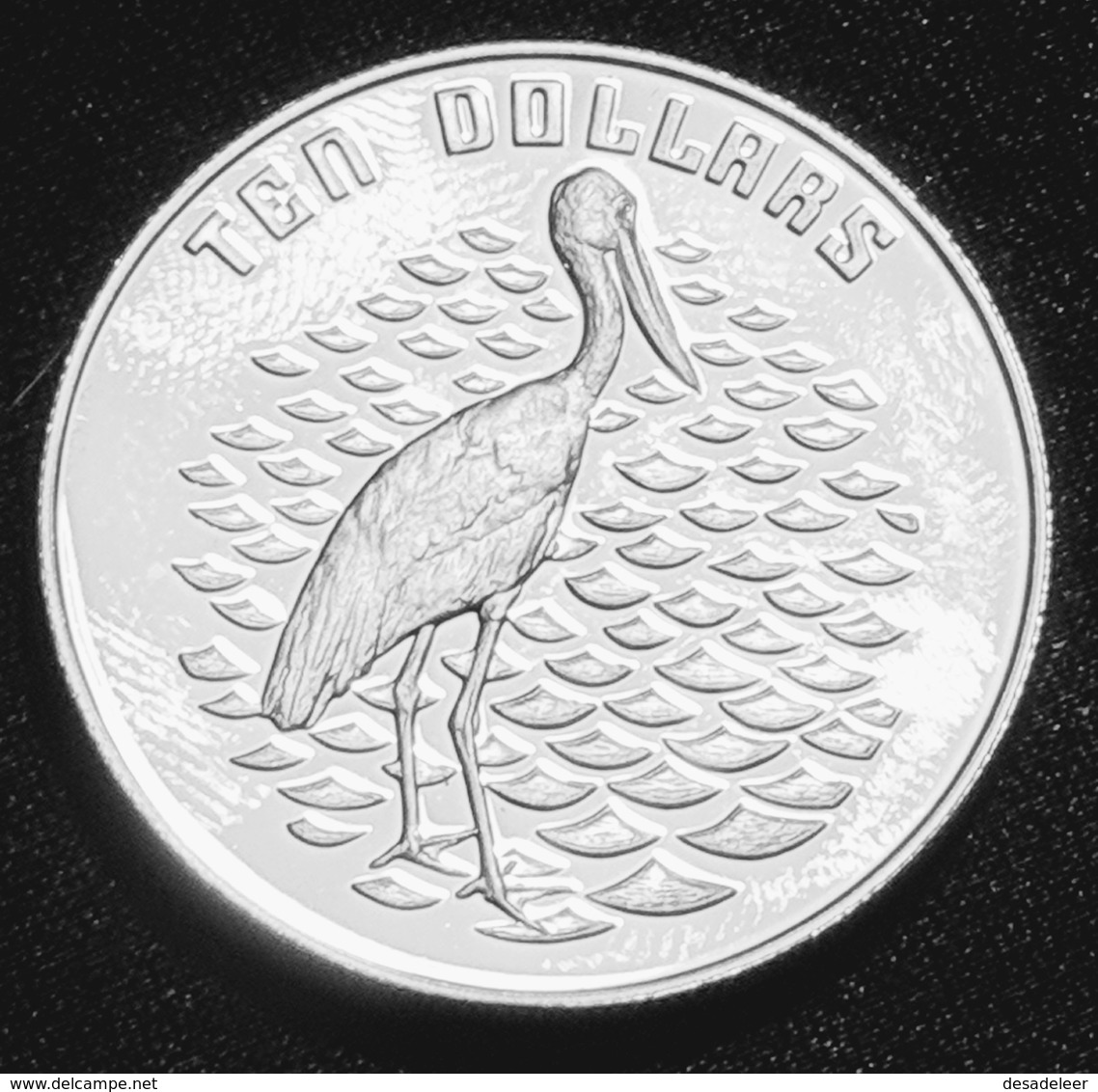 Australia 10 Dollars 2017 (Jabiru Bird Piedfort Proof) Silver - 10 Dollars