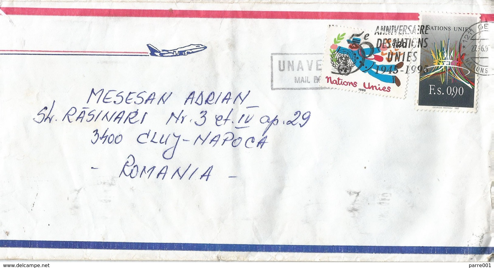 UNAVEM III 1995 Angola Romania Field Hospital Military Peacekeeping Cover - Angola