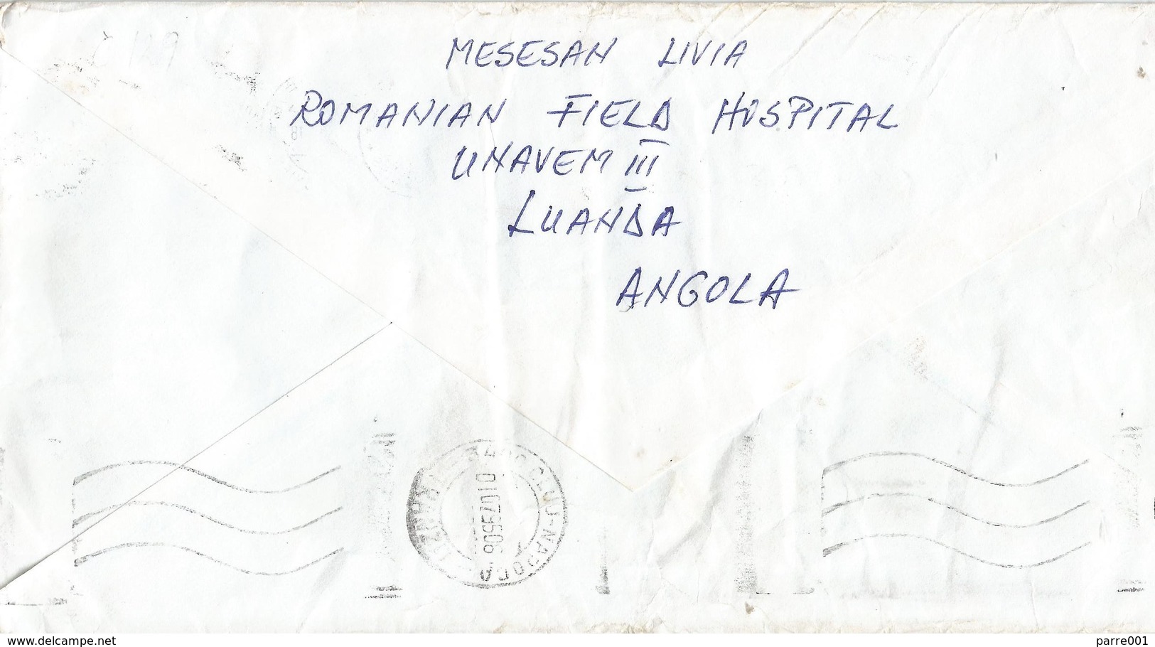 UNAVEM III 1995 Angola Romania Field Hospital Military Peacekeeping Cover - Angola