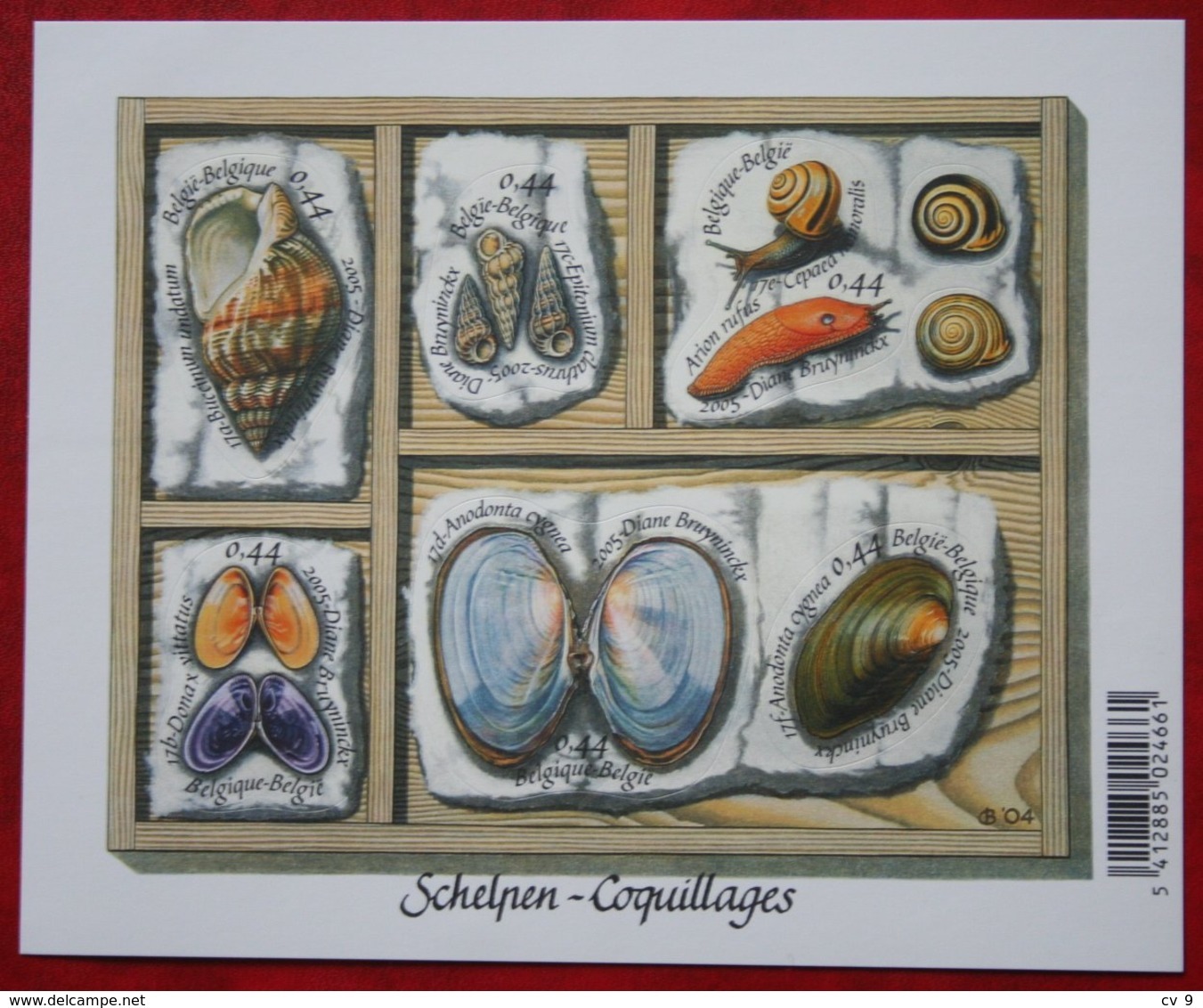 Schelpen Shell Muscheln Coquille OBC N° 3419-3424 122 (Mi 3467-3472) 2005 POSTFRIS MNH ** BELGIE / BELGIEN / BELGIUM - Ungebraucht