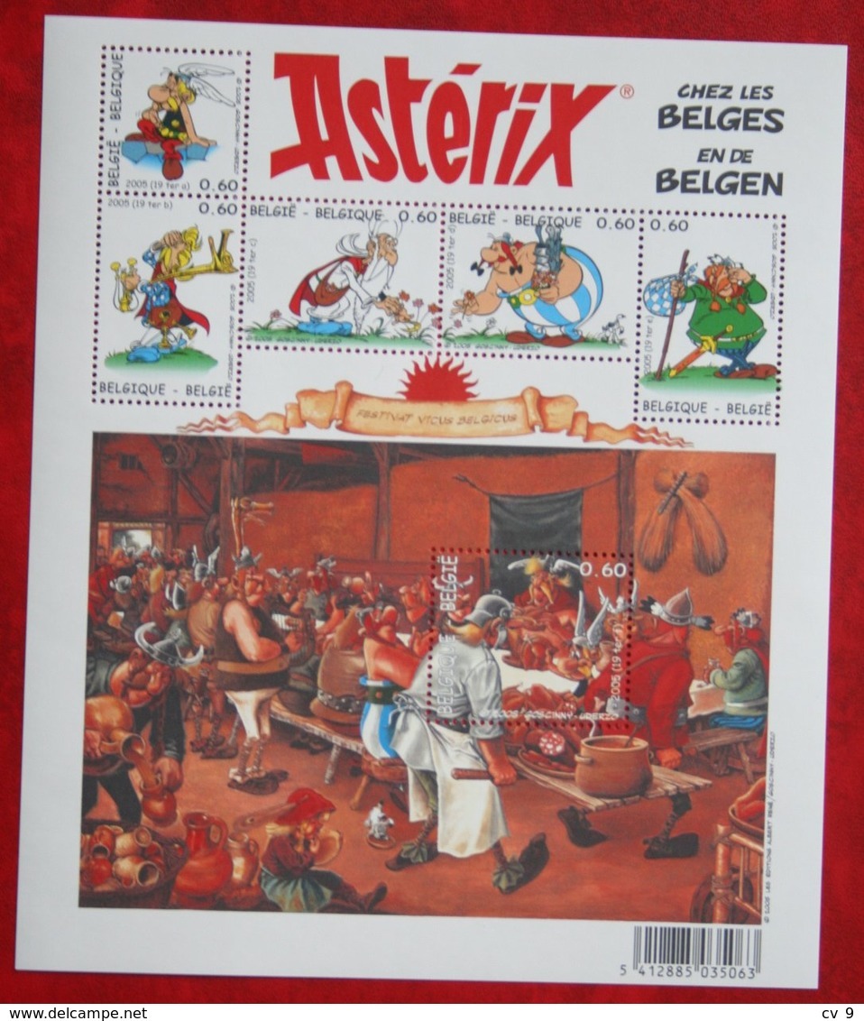 Asterix Cartoon OBC N° 3433-3438 123 (Mi 3481-3486 Bl 104) 2005 POSTFRIS MNH ** BELGIE / BELGIEN / BELGIUM - Ungebraucht