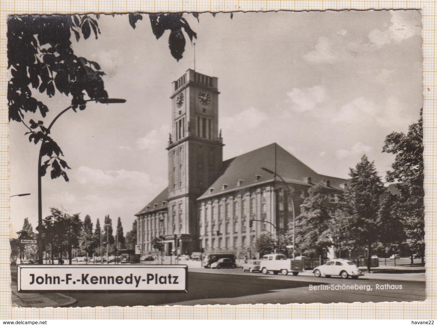 9AL742 BERLIN RATHAUS SCHONEBERG VOITURES  2 SCANS - Schöneberg