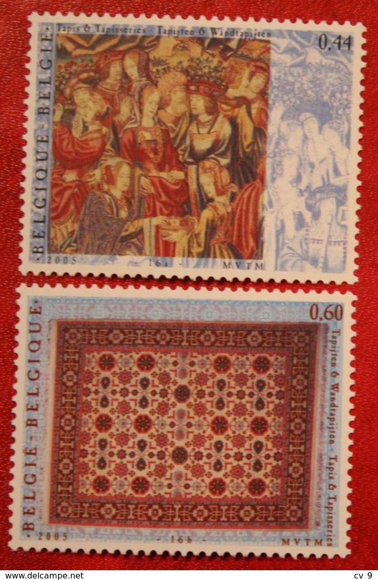 Tapijten Carpets OBC N° 3413-3414 (Mi 3461-3462) 2005 POSTFRIS MNH ** BELGIE BELGIEN / BELGIUM - Ongebruikt