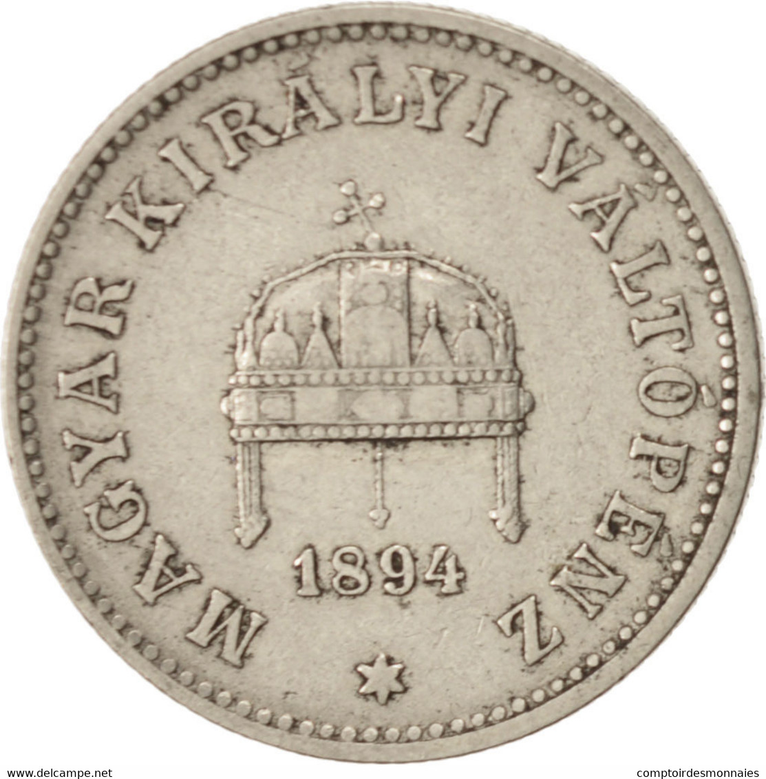 Monnaie, Hongrie, Franz Joseph I, 20 Fillér, 1894, Kormoczbanya, TTB, Nickel - Hungría