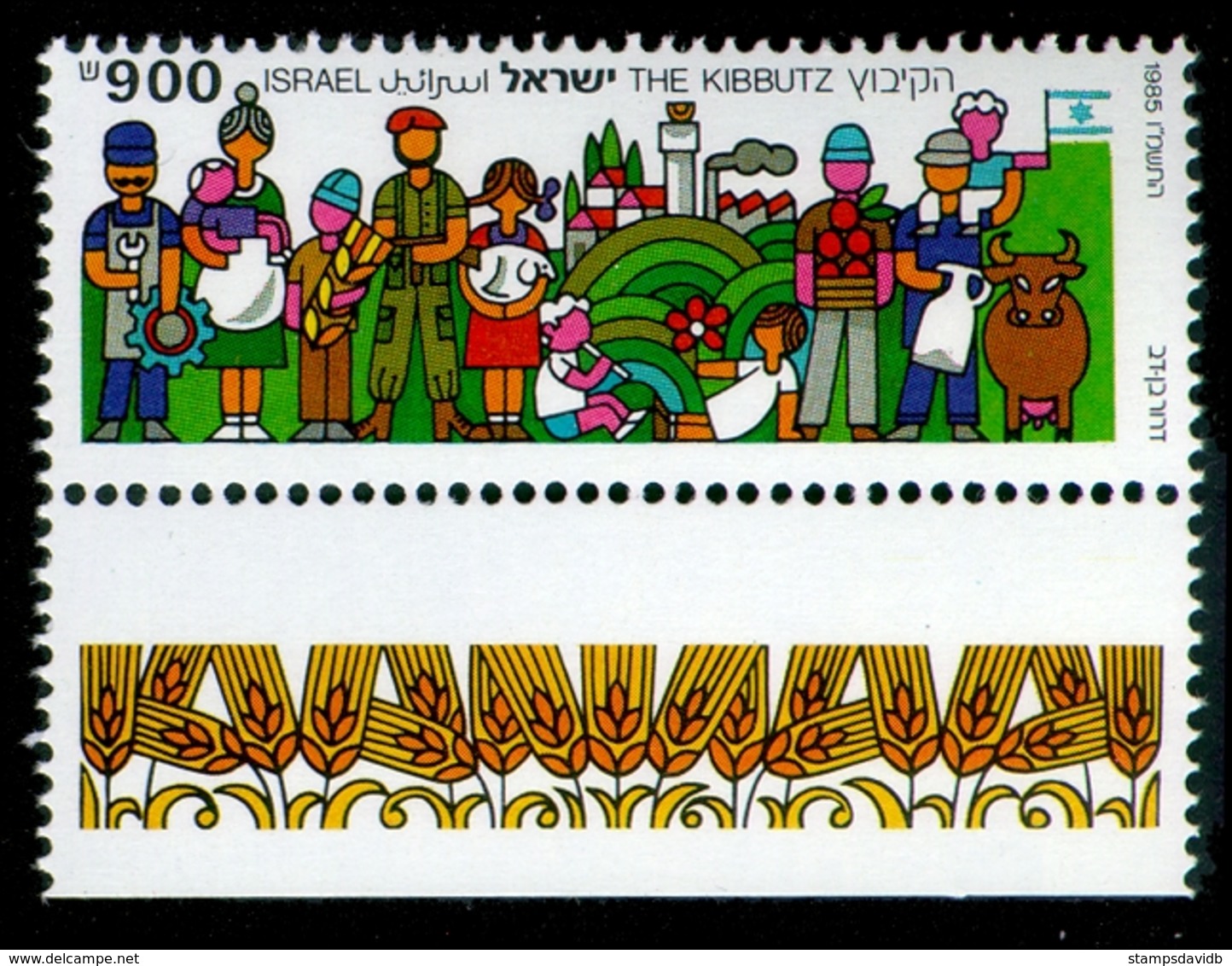 1985	Israel	1012	The Kibbutz		2,40 € - Used Stamps (with Tabs)