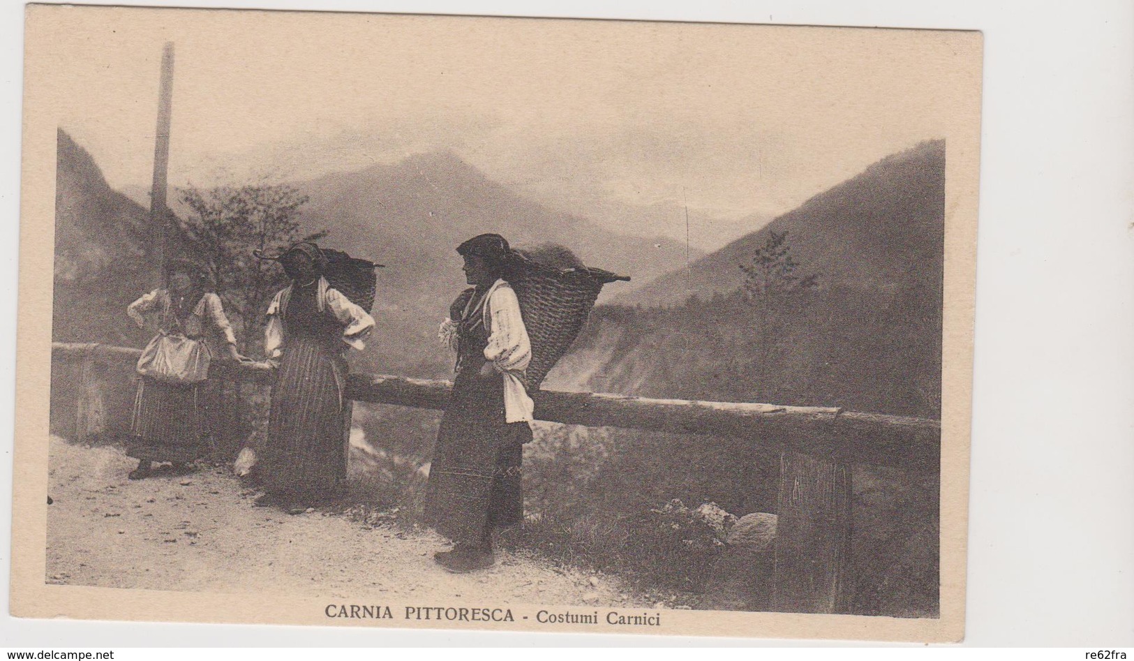 CARNIA, Friuli , Costumi Donne Con Gerle - F.p. - Anni '1910 - Altri & Non Classificati