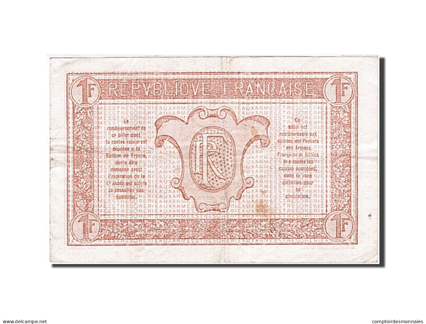 Billet, France, 1 Franc, 1919, 1919, TTB, Fayette:VF 4.2, KM:M5 - 1917-1919 Trésorerie Aux Armées