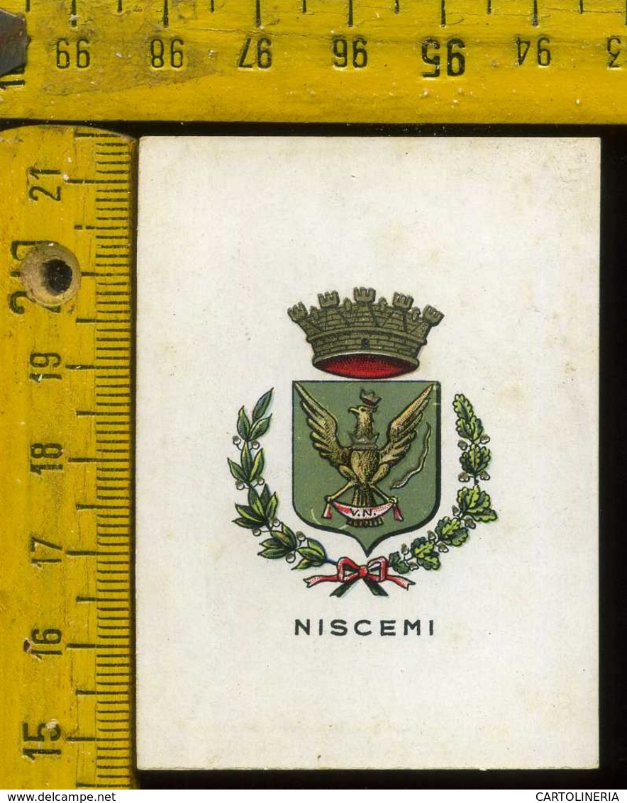Figurina Brioschi Araldica Stemmi Città Italiane Serie 4 N° 37 Niscemi - Altri & Non Classificati