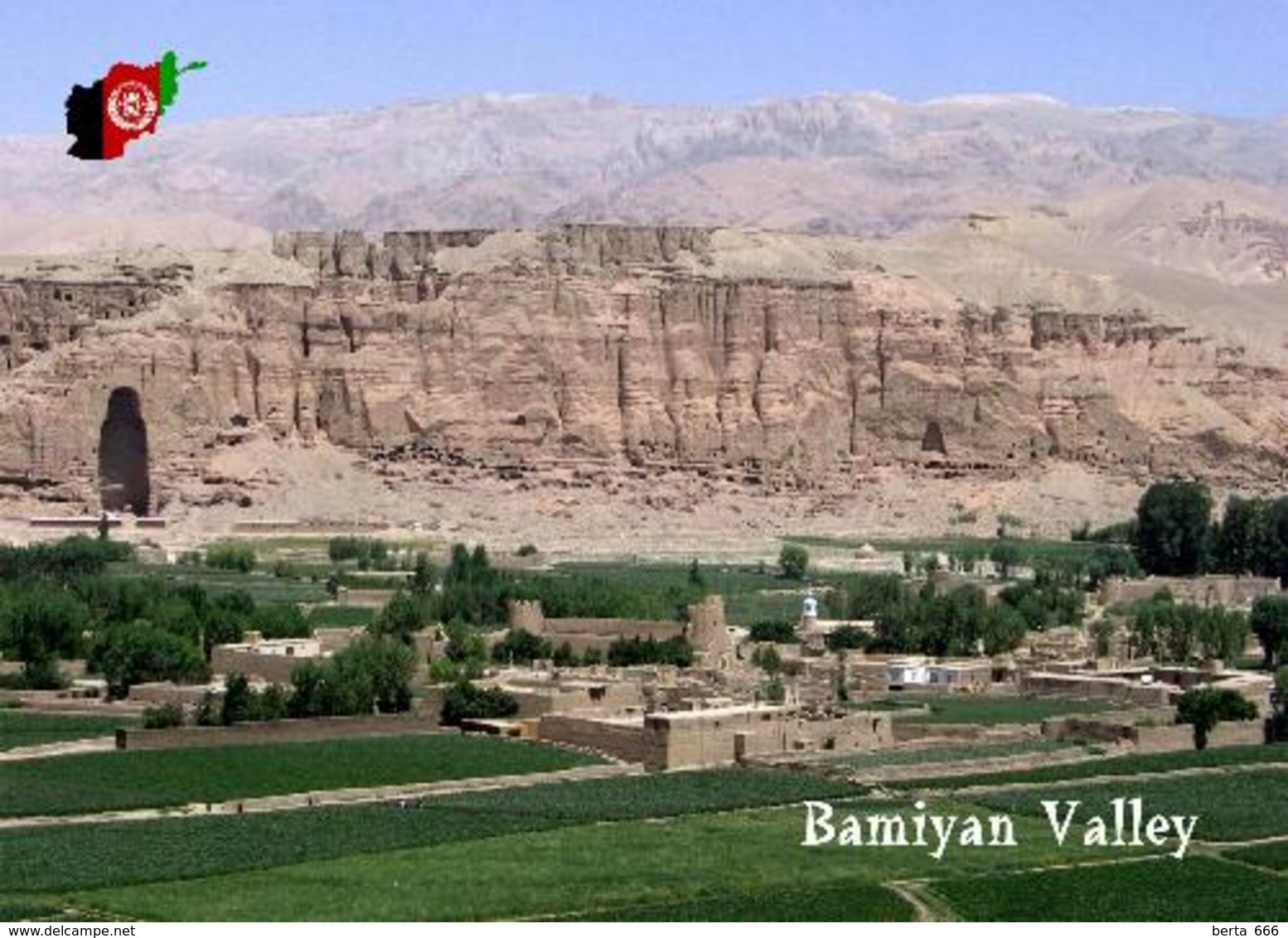 Afghanistan Bamiyan Valley UNESCO New Postcard - Afghanistan