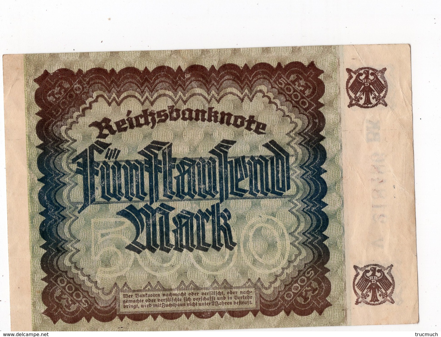 2 - Allemagne - 5000 Mark - 02.12.1922 - 5.000 Mark