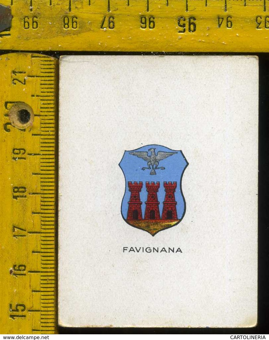 Figurina Brioschi Araldica Stemmi Città Italiane Serie 5 N° 71 C  Favignana - Altri & Non Classificati