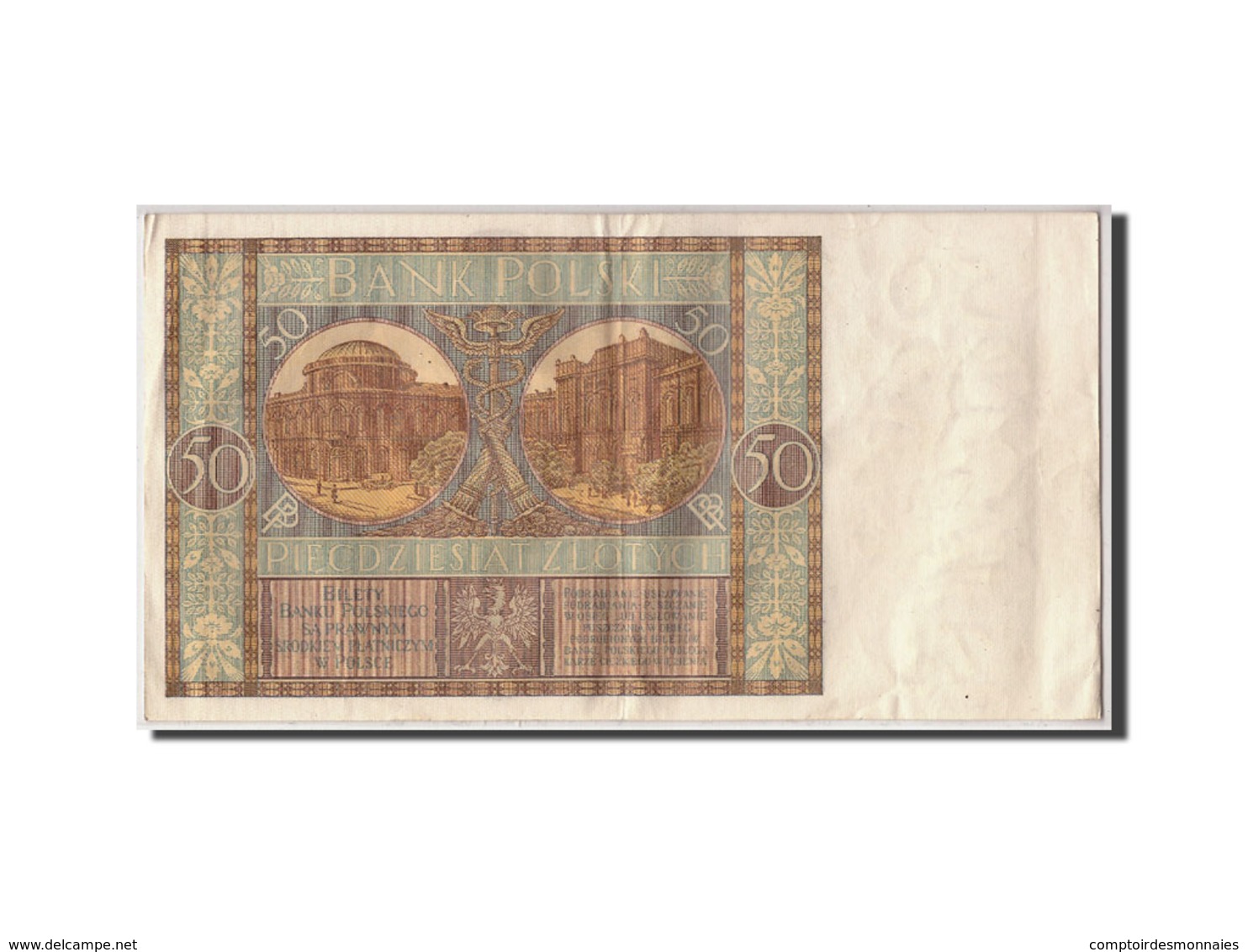 Billet, Pologne, 50 Zlotych, 1929, 1929-09-01, KM:71, TTB - Polen