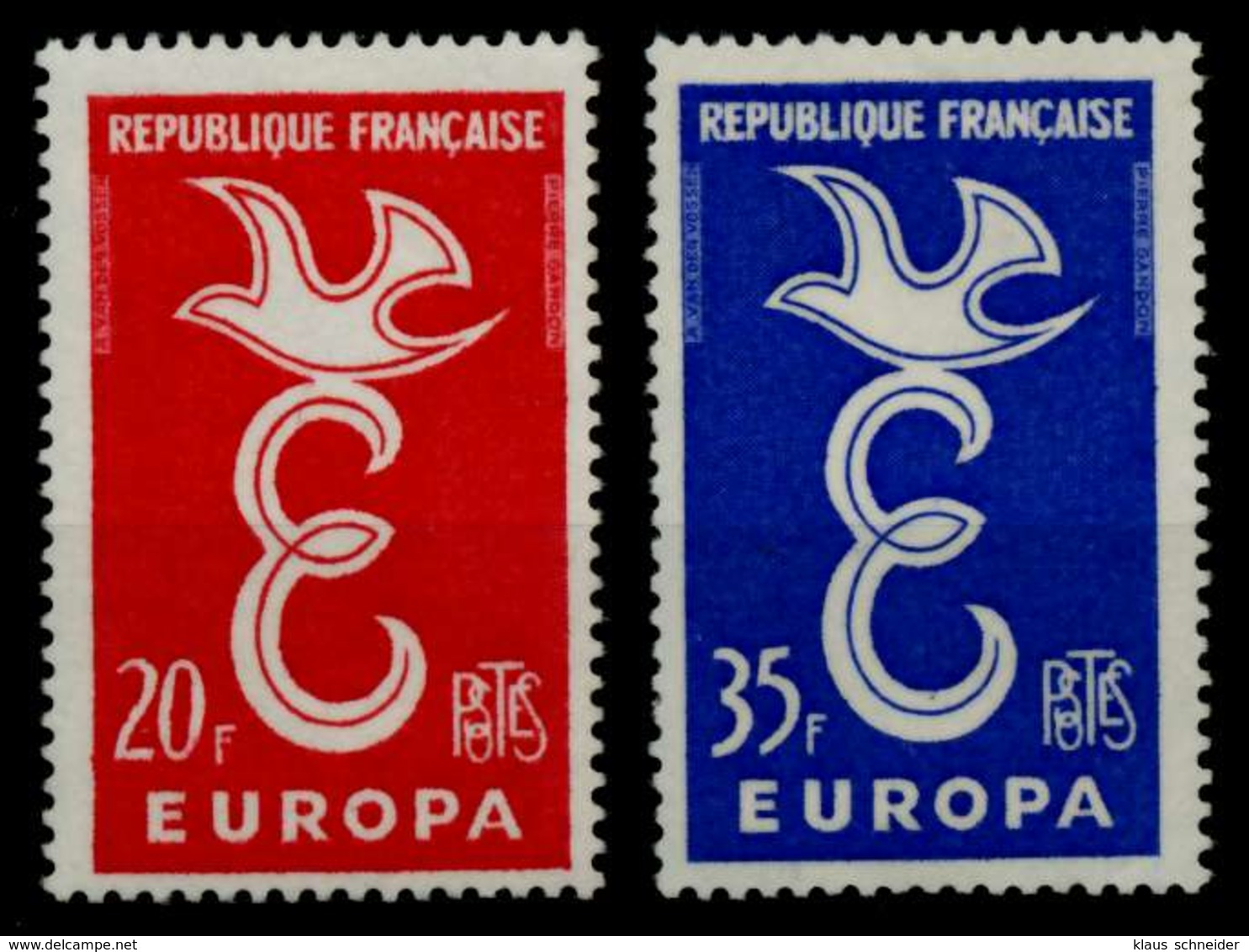 FRANKREICH 1958 Nr 1210-1211 Postfrisch X82AF32 - Neufs