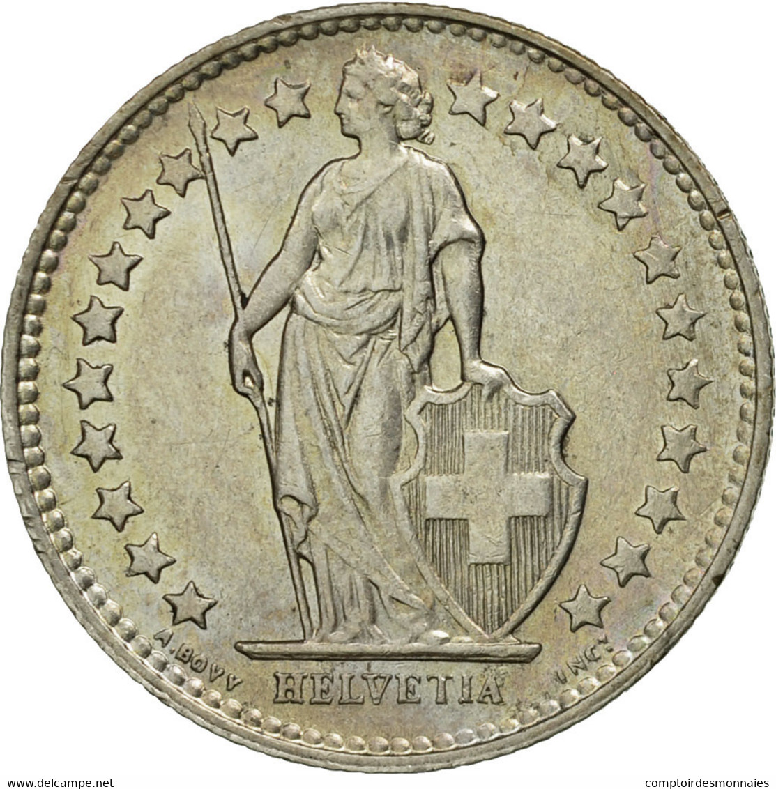 Monnaie, Suisse, 1/2 Franc, 1956, Bern, SUP, Argent, KM:23 - Autres & Non Classés