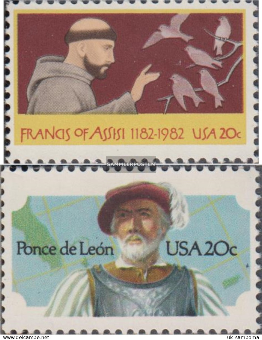 U.S. 1604,1605 (complete Issue) Unmounted Mint / Never Hinged 1982 Holy Franz Of Assisi, Leon - Unused Stamps