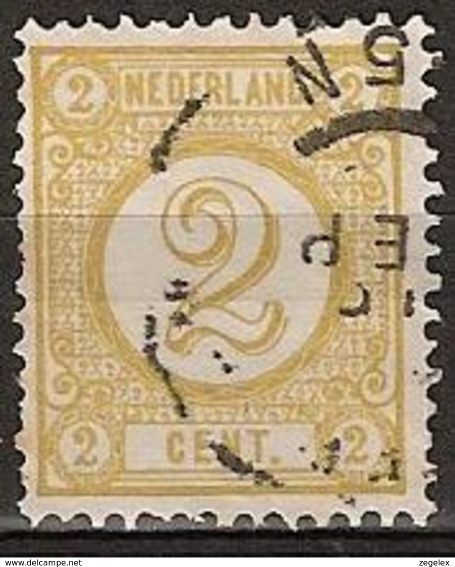 1894 Cijfer 2 Ct.  NVPH 32a  Cancelled, Gestempeld - Gebruikt