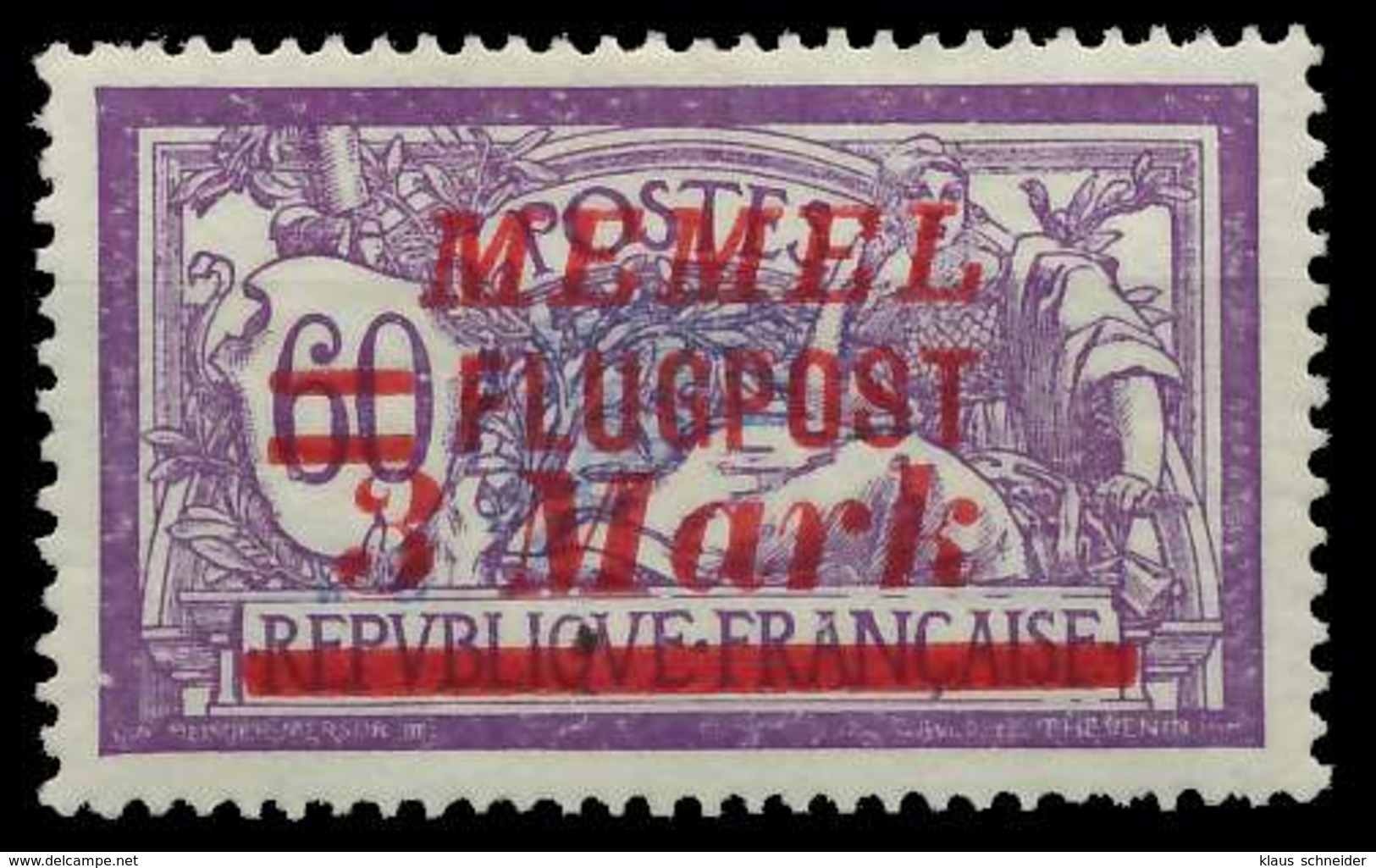 MEMEL 1922 Nr 103 Ungebraucht X8865F6 - Memelgebiet 1923