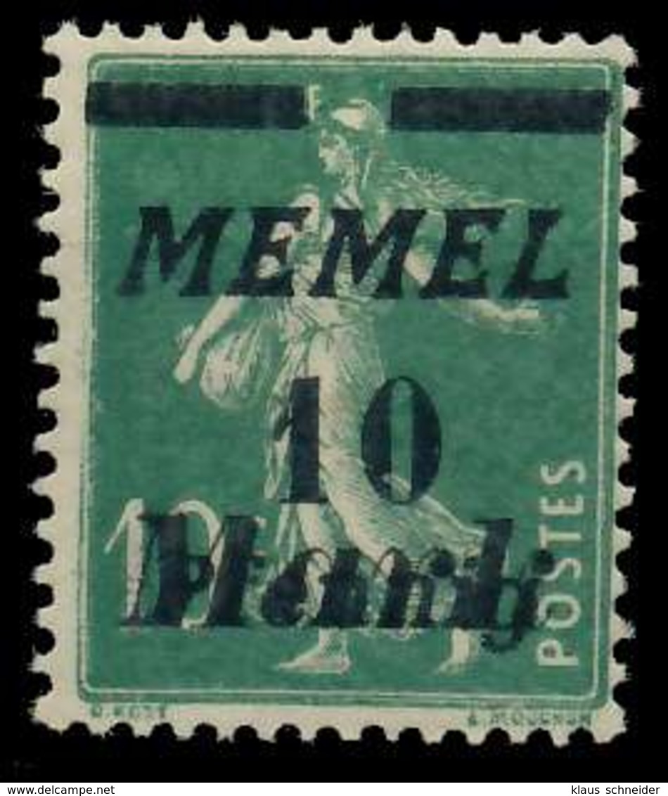 MEMEL 1922 Nr 108 Postfrisch X887742 - Memelgebiet 1923