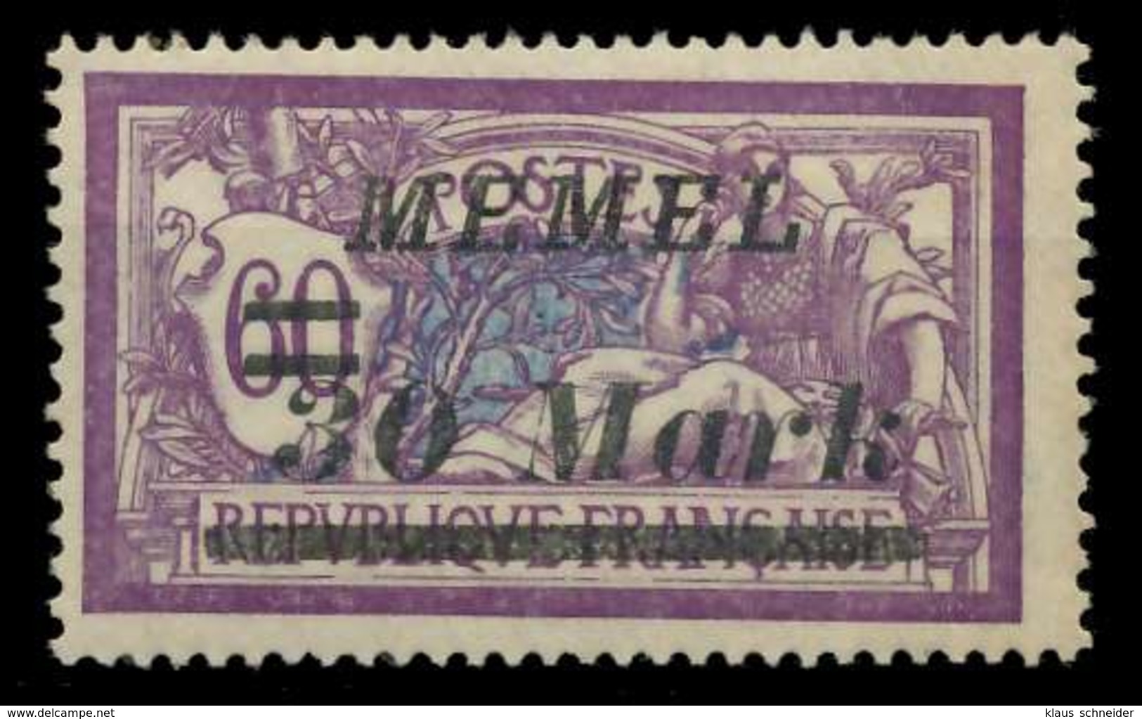 MEMEL 1922 Nr 115 Postfrisch X88778E - Memelgebiet 1923