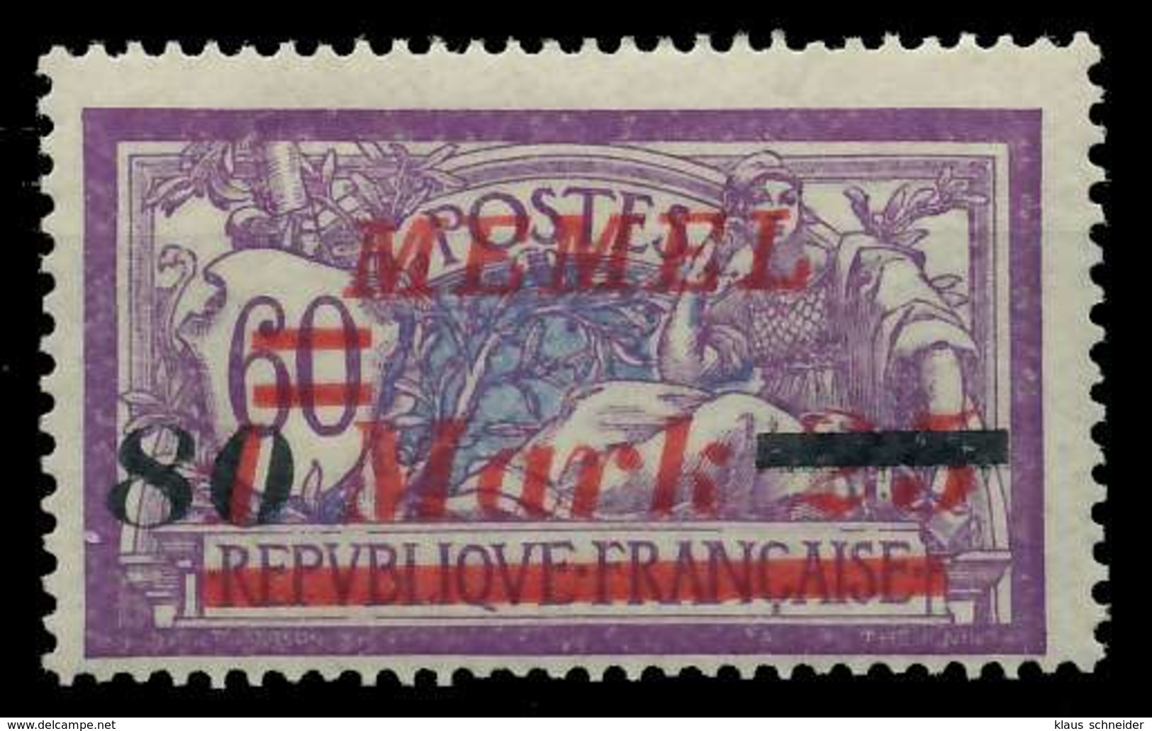 MEMEL 1922 Nr 120 Postfrisch X88779A - Memelgebiet 1923