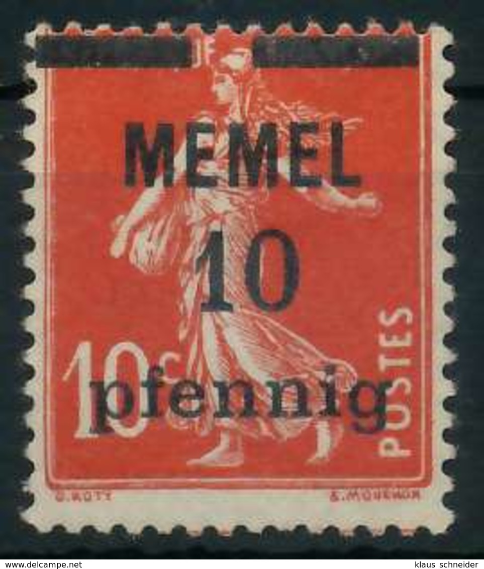 MEMEL 1920 Nr 19y Ungebraucht X8877DE - Memelgebiet 1923