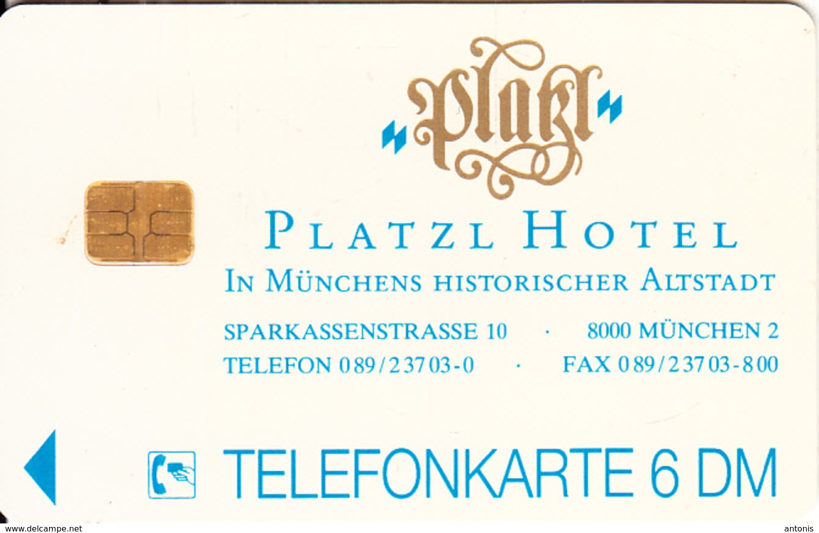 GERMANY - Platzl Hotel 2(K 118), Tirage 3000, 04/93, Used - K-Series : Série Clients