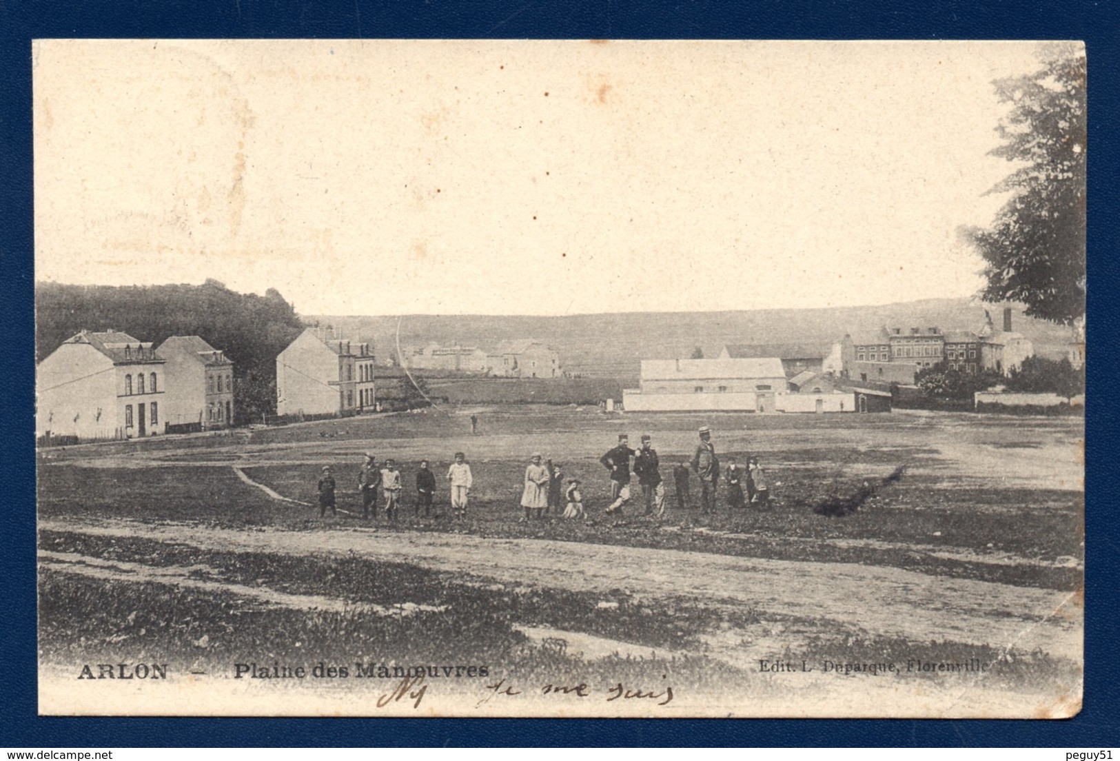 Arlon. Plaine Des Manoeuvres. Soldats Et Enfants. 1905 - Arlon