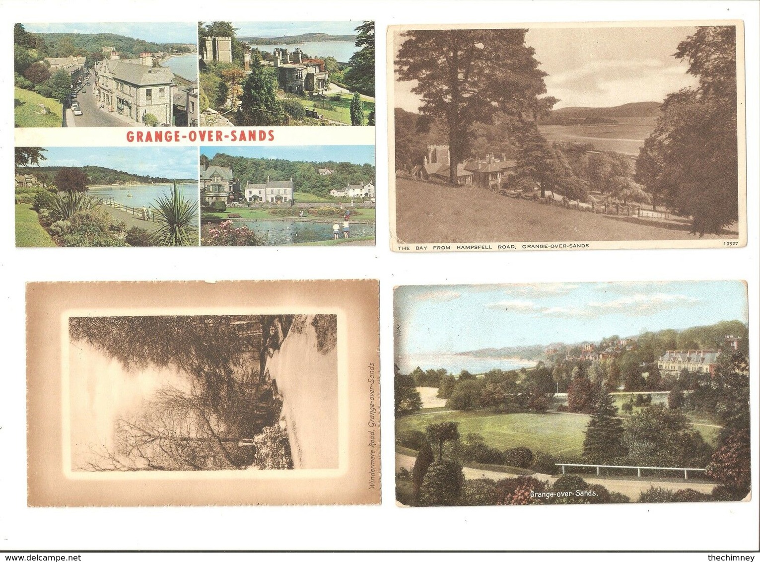 FOUR OLD POSTCARDS OF GRANGE OVER SANDS LANCASHIRE - Other & Unclassified