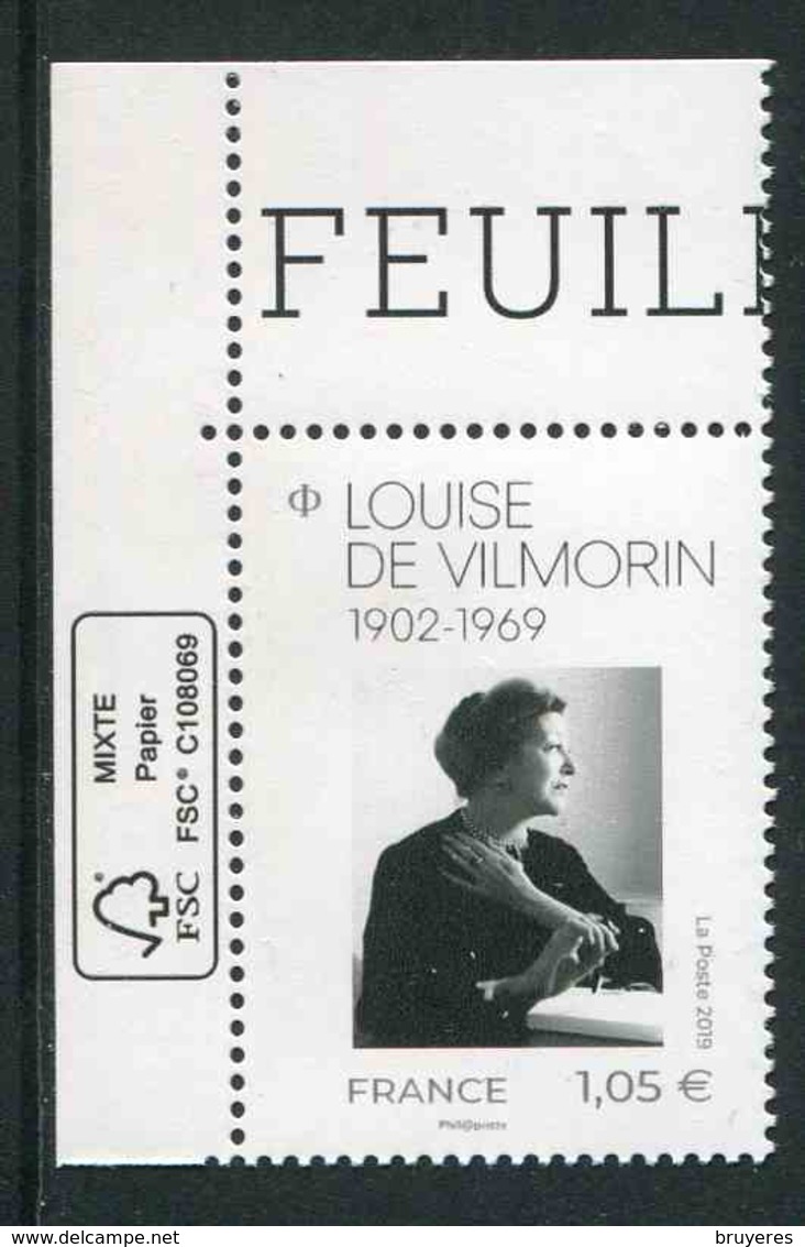 Timbre** De 2019 En Coin De Feuille "1.05 € - Louise De VILMORIN" - Neufs