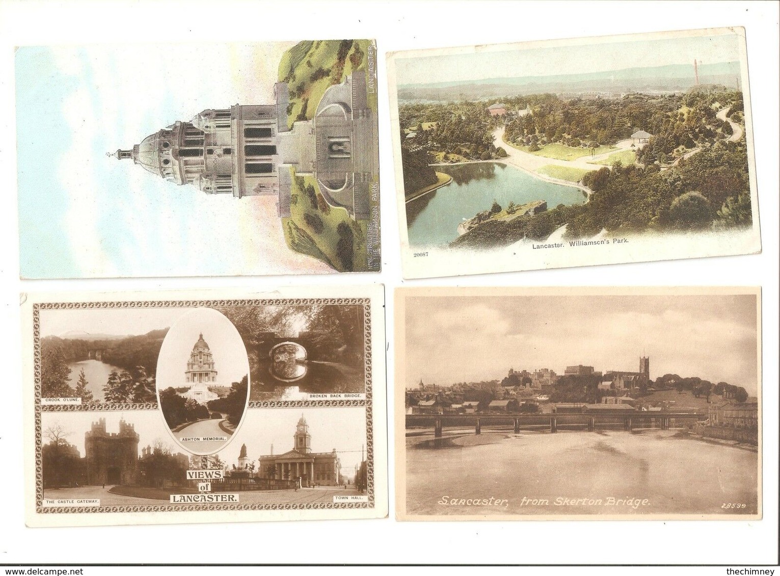 FOUR OLD POSTCARDS OF LANCASTER LANCASHIRE - Other & Unclassified