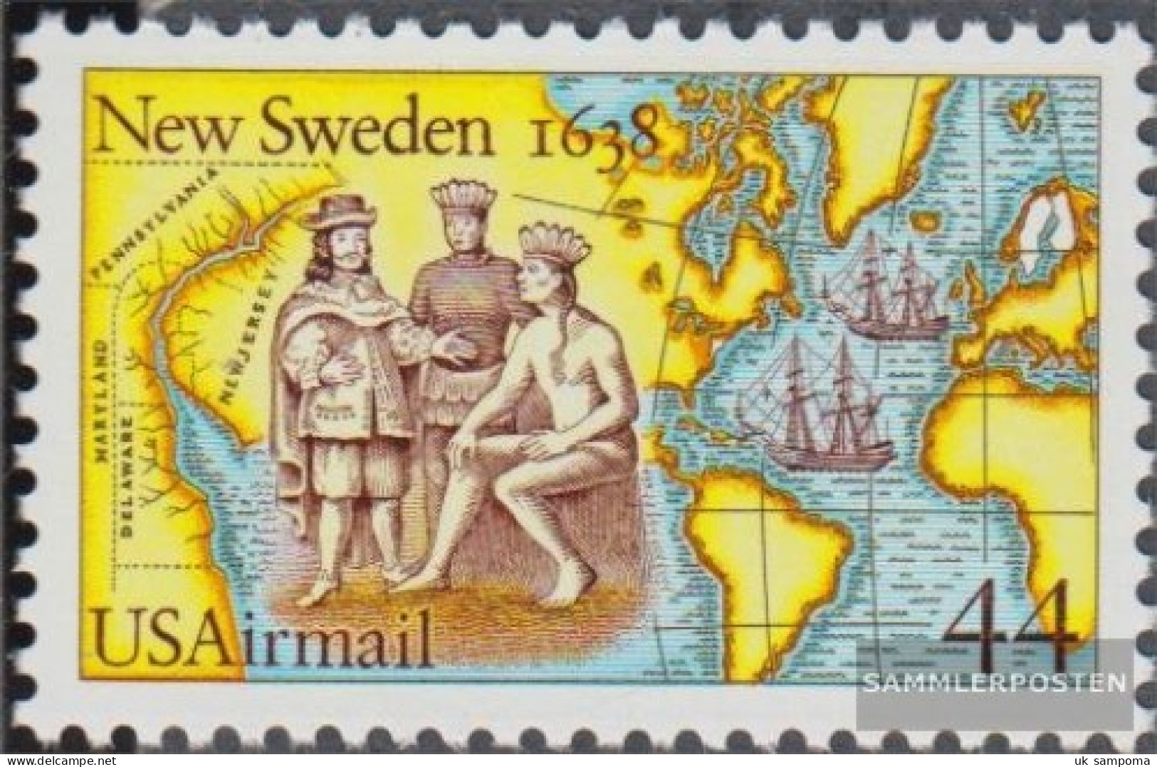 U.S. 1974 (complete Issue) Unmounted Mint / Never Hinged 1988 Founding New Sweden - Unused Stamps