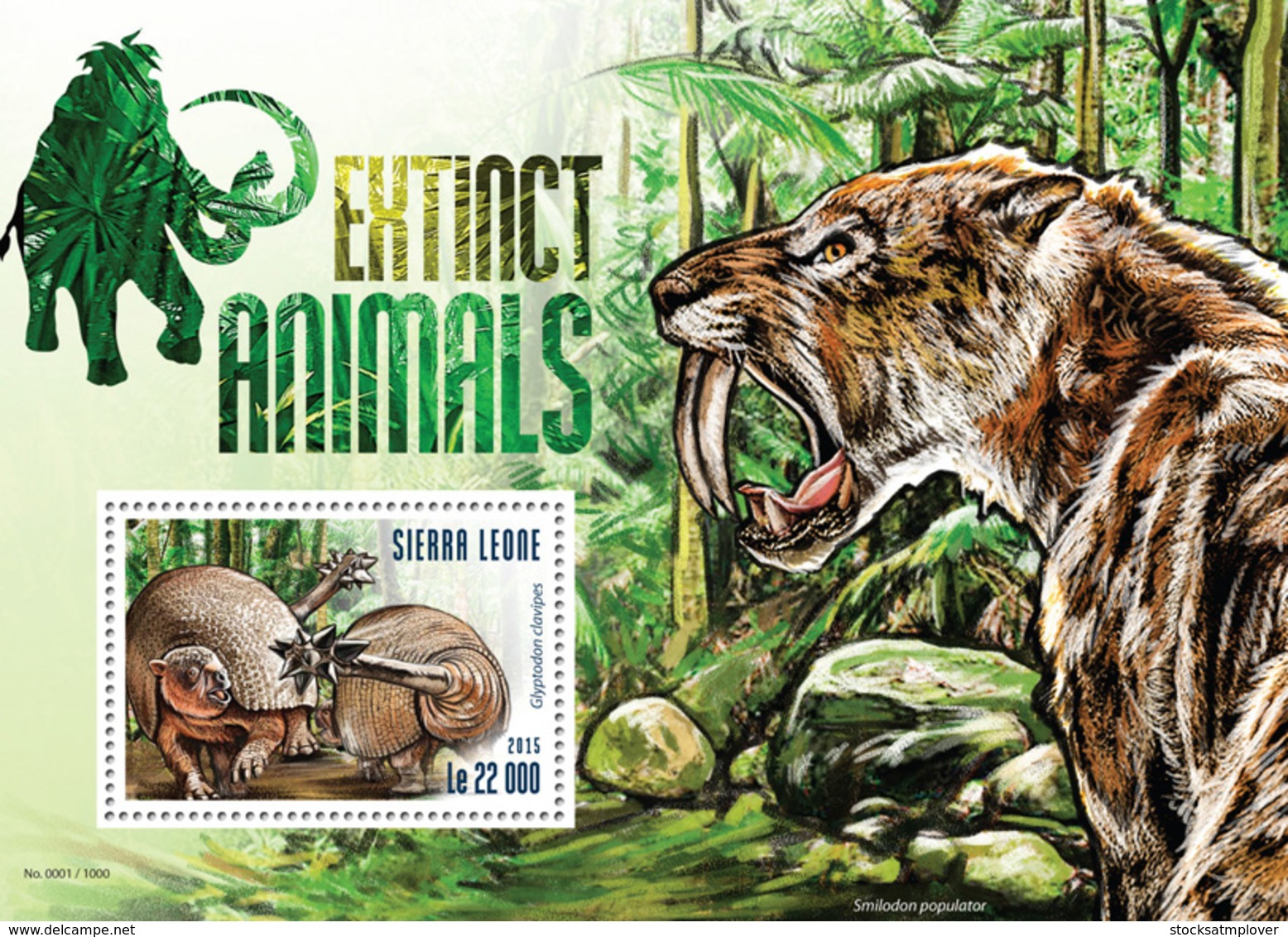 Sierra Leone 2015 Fauna  Extinct Animals - Sierra Leone (1961-...)