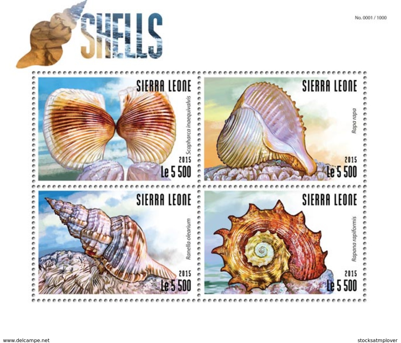 Sierra Leone 2015 Shells - Sierra Leone (1961-...)