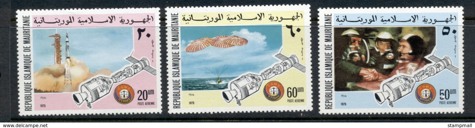 Mauritania 1975 Apollo Soyuz MLH - Mauritania (1960-...)