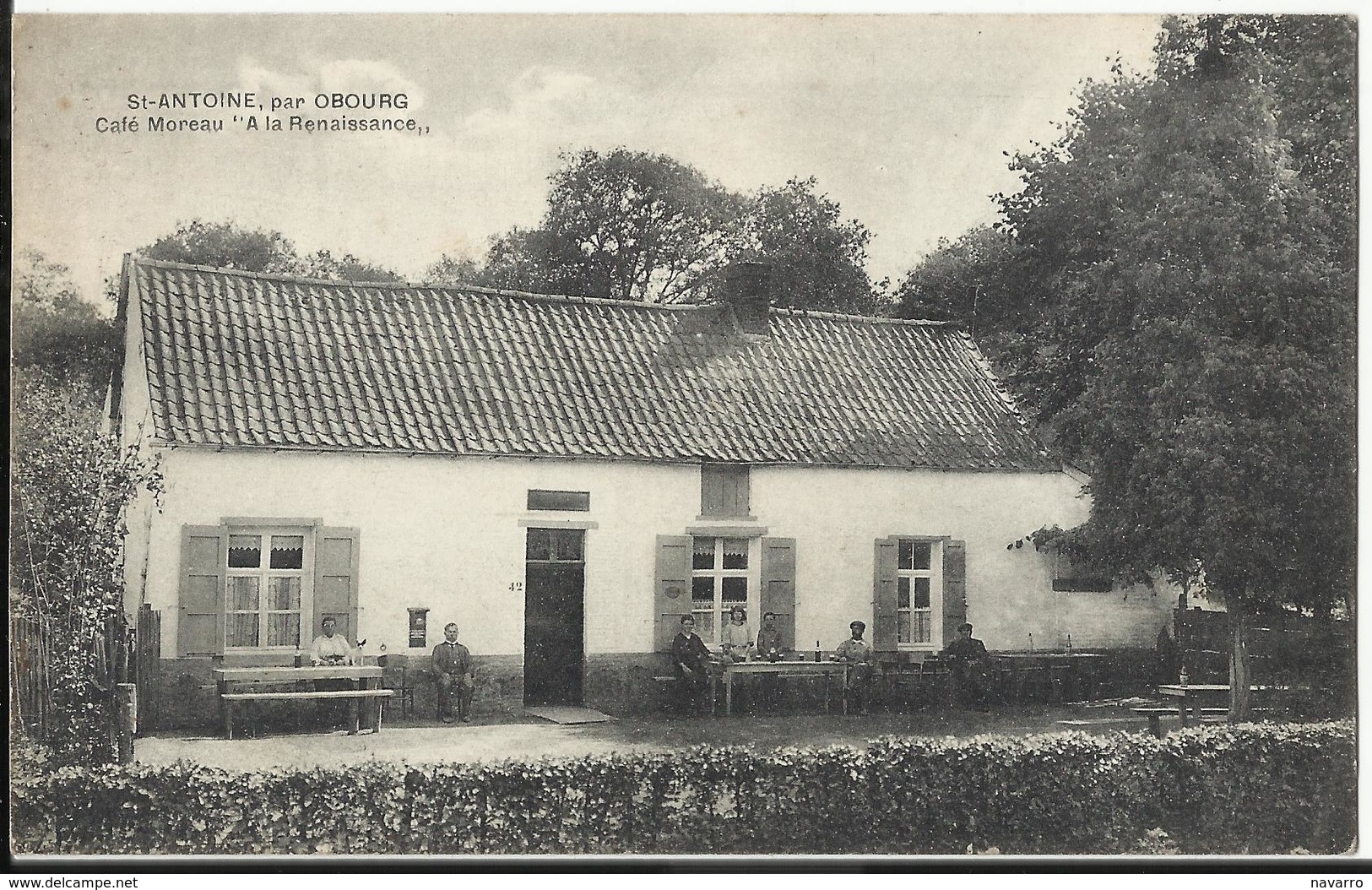 ST-ANTOINE, Par OBOURG - Café Moreau "A La Renaissance" - MONS - Mons