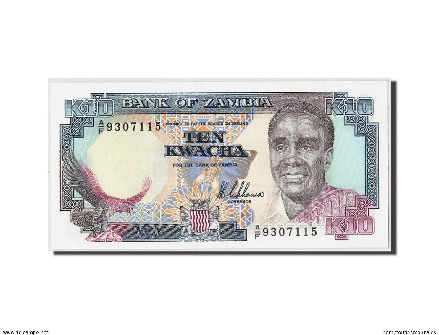 Billet, Zambie, 10 Kwacha, Undated (1989-91), KM:31a, NEUF - Zambia